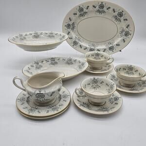 Castleton Caprice Serving Set Made In USA 1940's 12-Pc Set